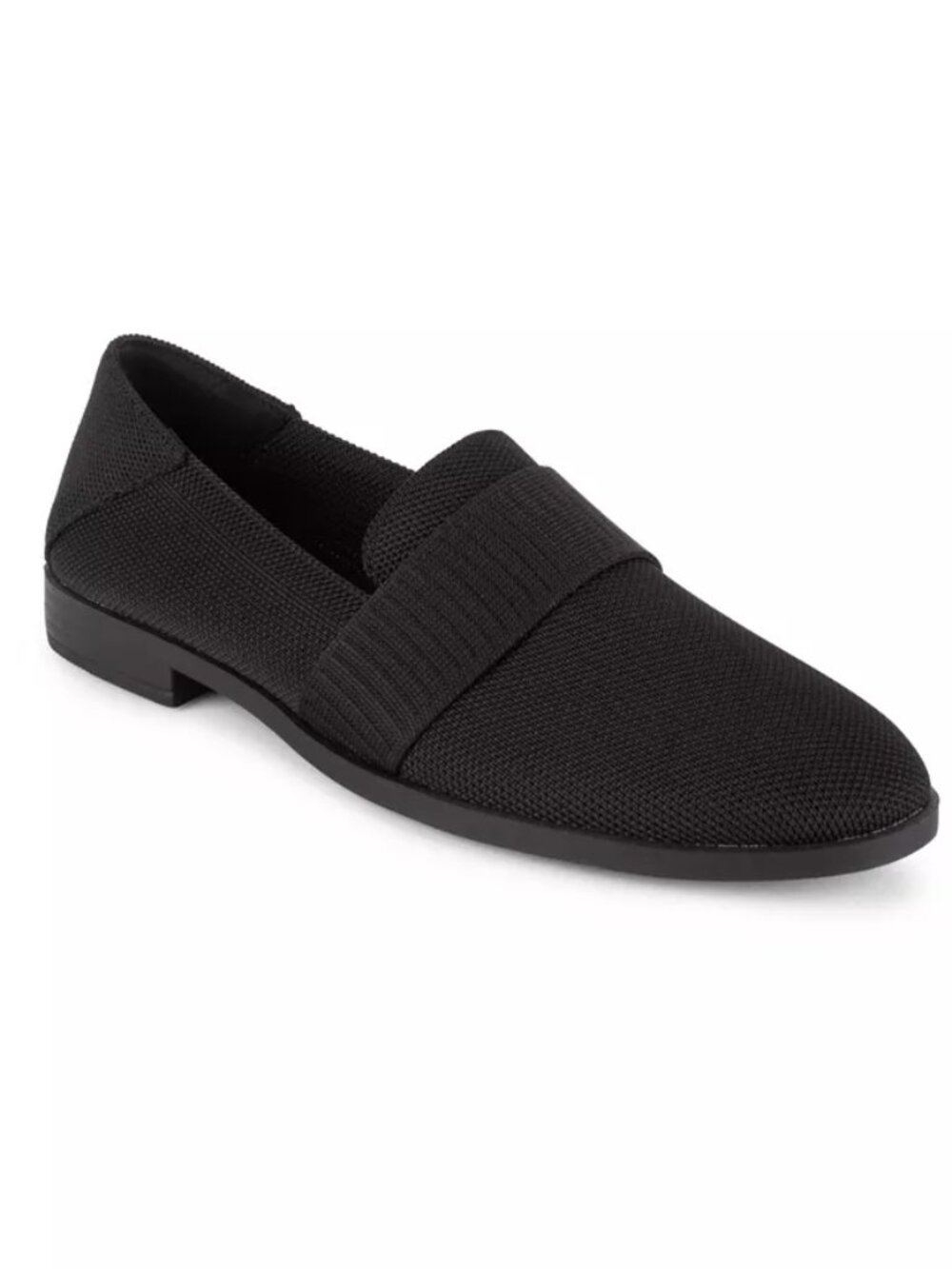Tahari Mykonos Black Knit Slip-On Loafers Women's 9
